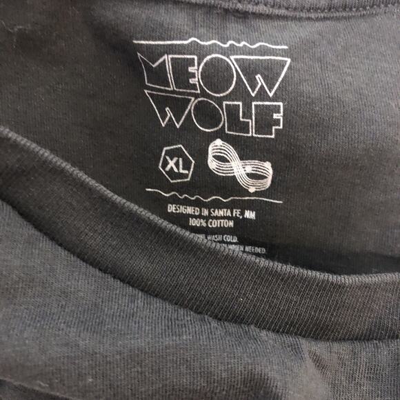 Meow Wolf T Shirt Adult Sz XL Convergence Station Denver, CO. Dark Green - Picture 8 of 9